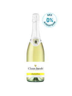 Вино игристое безалкогольное Claus Jacob белое сладкое, 0.75л