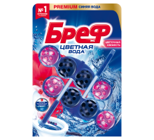 Туалетный блок Бреф Color Aktiv Цветочная свежесть, 50г х 2шт
