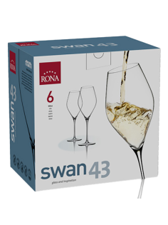 Набор бокалов для вина Rona Swan, 430мл x 6шт