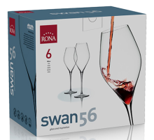 Набор бокалов для вина Rona Swan, 560мл x 6шт