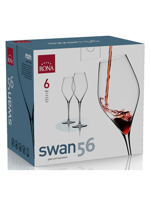 Набор бокалов для вина Rona Swan, 560мл x 6шт