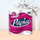 Туалетная бумага Papia 3 слоя, 4 рулона