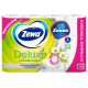 Туалетная бумага Zewa Deluxe Ромашка 3 слоя, 12 рулонов