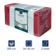 METRO PROFESSIONAL Салфетки бумажные 2 слоя бордовые 250шт, 24x24см