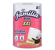 Бумажные полотенца Familia XXL 2 слоя 25м, 1 рулон