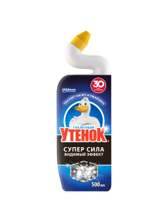 Средство чистящее Туалетный Утенок для унитазов Суперсила видимый эффект, 500мл