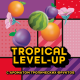 Гель для унитаза Туалетный Утенок Tropical Level-up, 800мл
