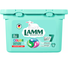 Капсулы для стирки Lamm Color, 12шт