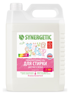Гель для стирки Synergetic Color для цветного белья, 5л