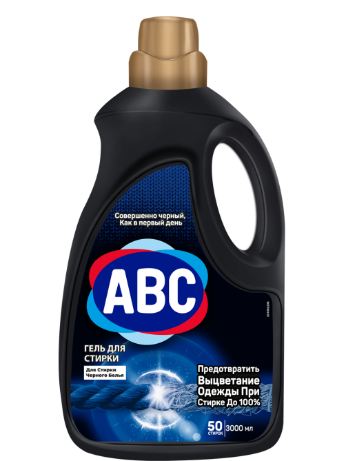 Гель для стирки ABC для темных тканей, 3л