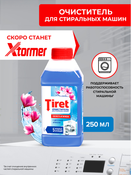 Очиститель для стиральных машин Tiret 250мл