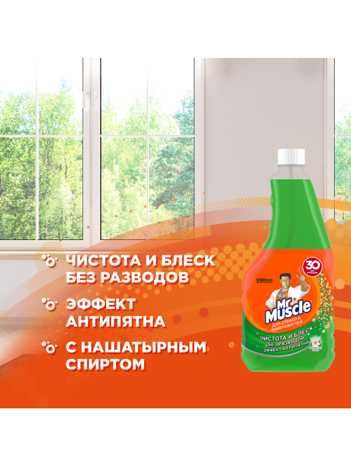 Средство для мытья стекол Mr. Muscle Утренняя роса, 500мл