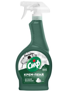 Крем-пена чистящая Сиф Ванна + кухня, 500мл