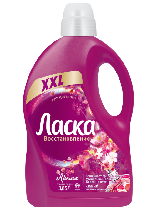 Гель для стирки Ласка Арома-уход, 3.85л