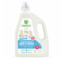 Гель для стирки концентрированный Synergetic Pure для стирки всех видов тканей, 2.28л