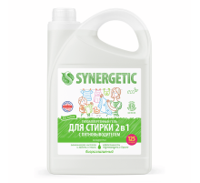 Гель для стирки Synergetic 2в1 гипоаллергенный c пятновыводителем 125 стирок, 3.75л