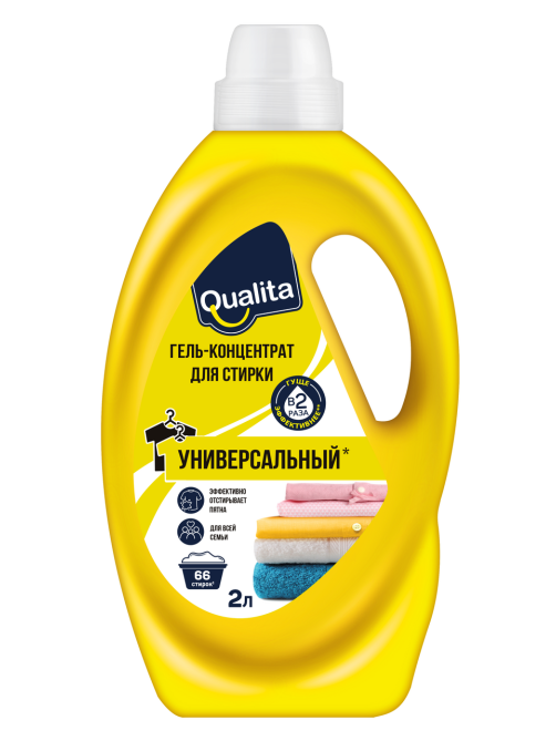 Гель для стирки Qualita Универсальный концентрат, 2л