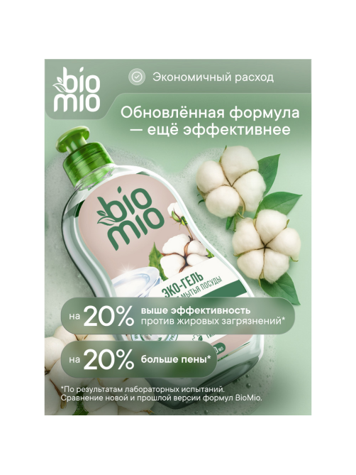 Средство для мытья посуды BioMio Bio-Care Без запаха, 450мл