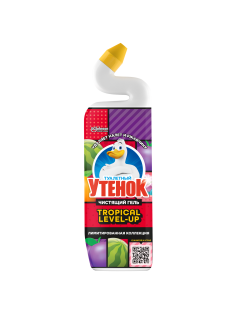 Гель для унитаза Туалетный Утенок Tropical Level-up, 800мл