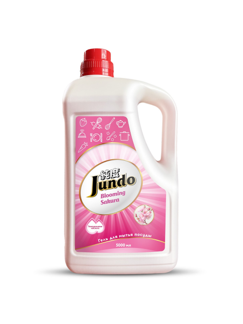 Гель для мытья посуды Jundo цветущая сакура, 5л