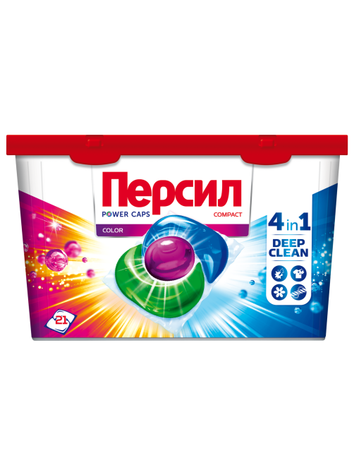 Капсулы для стирки Персил Power Caps Color, 21шт