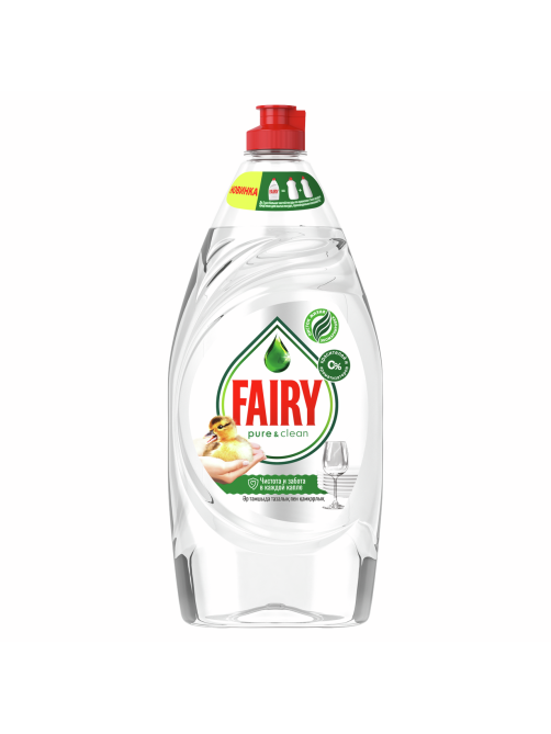 Средство для мытья посуды Fairy Pure&Clean, 900мл