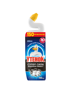 Средство чистящее Туалетный Утенок для унитазов Супер сила видимый эффект, 900мл