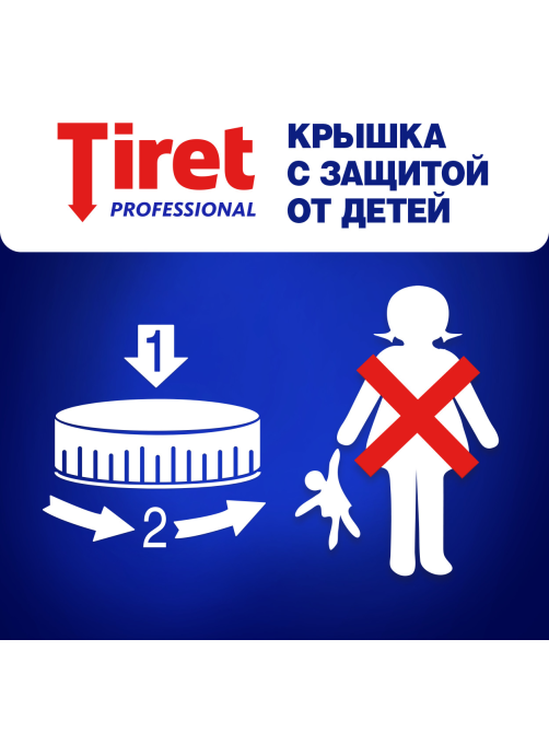 Гель для устранения засоров Tiret Professional, 1л