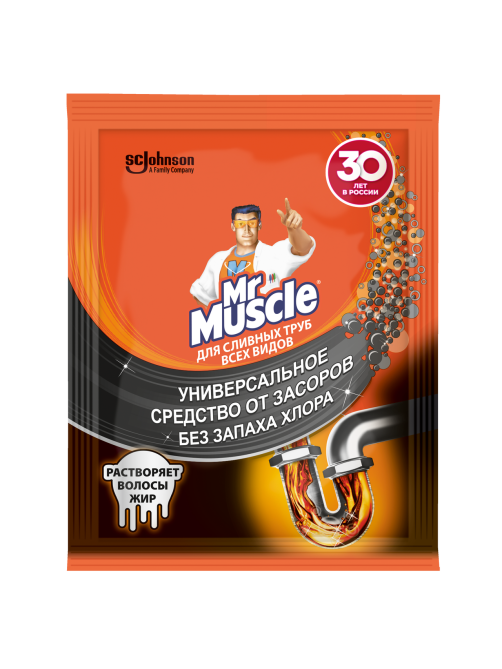 Гранулы Mr. Muscle для прочистки сливных труб всех видов, 70г