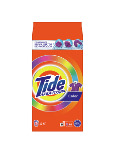 Стиральный порошок Tide Professional Аква Пудра Color для цветного белья автомат, 12кг