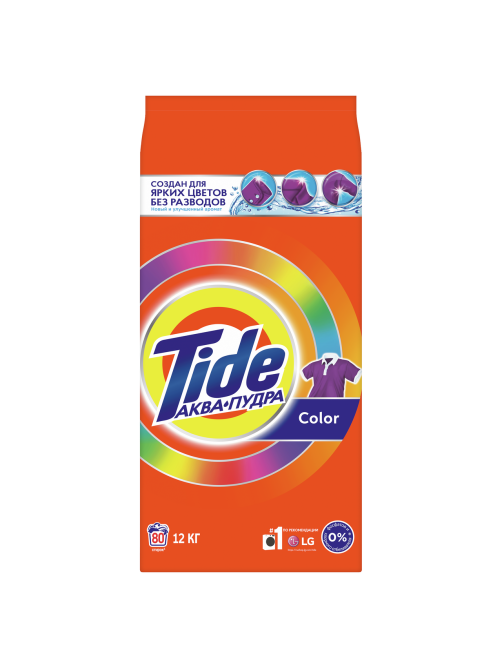 Стиральный порошок Tide Professional Аква Пудра Color для цветного белья автомат, 12кг