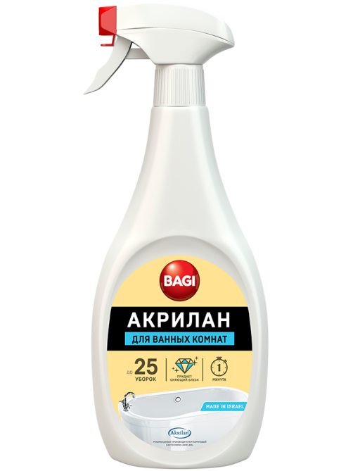 Средство чистящее для ванных комнат Bagi Акрилан, 400мл