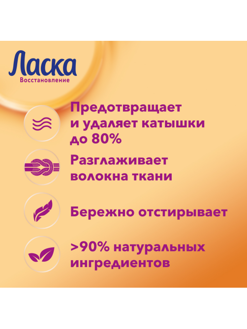 Гель для стирки Ласка Уход и Восстановление 50 стирок, 3л