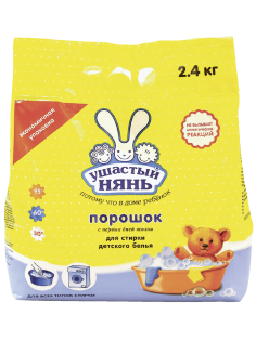 Стиральный порошок детский Ушастый нянь 2.4кг