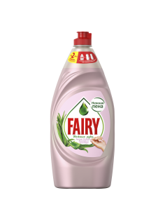 Средство для мытья посуды Fairy Нежные руки розовый жасмин и алоэ вера, 900мл