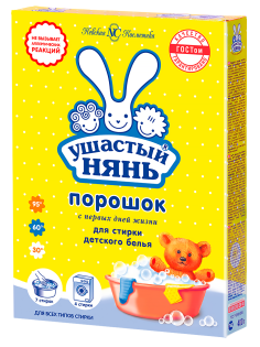 Стиральный порошок детский Ушастый нянь 400г