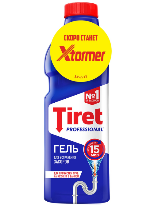 Гель для устранения засоров Tiret Professional, 1л