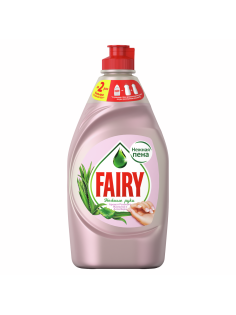 Средство для мытья посуды Fairy Нежные руки розовый жасмин и алоэ вера, 450мл