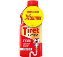 Гель для удаления сложных засоров Tiret Turbo, 500мл