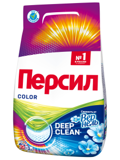 Стиральный порошок Персил Колор Свежесть от Вернель для цветного белья 20 стирок, 3кг
