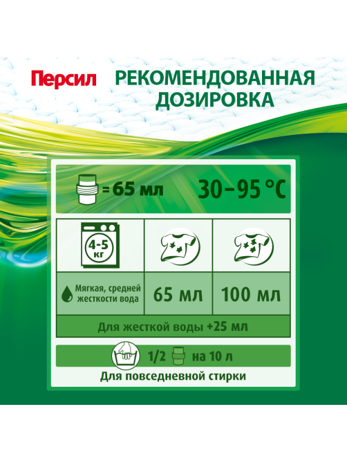 Гель для стирки Персил Свежесть от Вернель 40 стирок, 2.6л