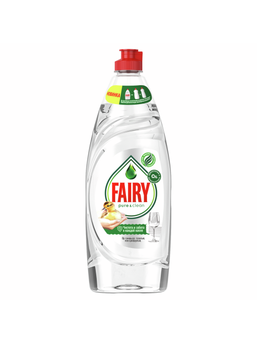 Средство для мытья посуды Fairy Pure & Clean, 650мл