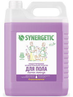 Средство Synergetic для мытья пола и поверхностей лаванда, 5л