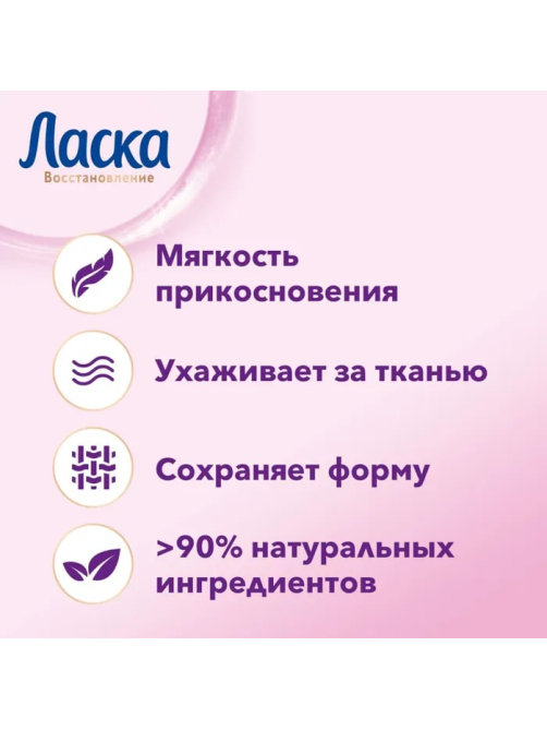 Средство для стирки жидкое Ласка шерсть и шелк, 4л