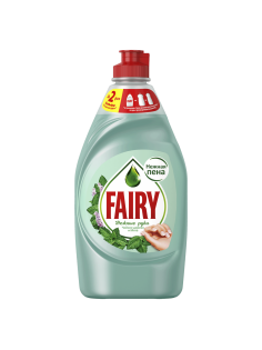 Средство для мытья посуды Fairy Нежные руки Чайное дерево и мята, 450мл