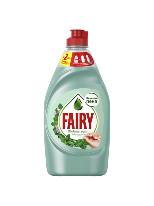 Средство для мытья посуды Fairy Нежные руки Чайное дерево и мята, 450мл