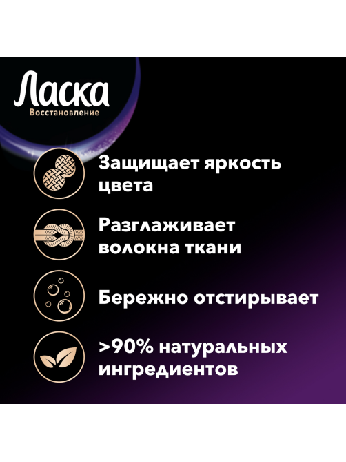Гель для стирки Ласка Сияние Черного 50 стирок, 3л