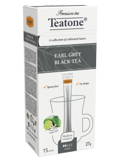 Чай черный Teatone бергамот в стиках (1.8г x 15шт), 27г