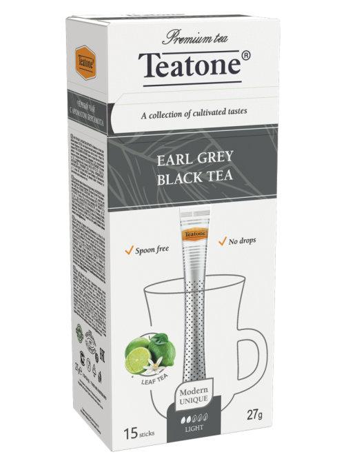 Чай черный Teatone бергамот в стиках (1.8г x 15шт), 27г