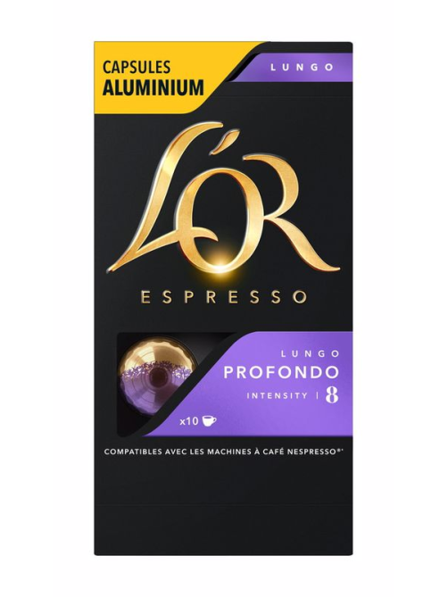 Кофе в капсулах L’or Эспрессо Лунго Профондо для кофемашин Nespresso 10шт, 52г x 10 шт